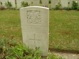 Eric's grave in Roeux Pas de Calais.