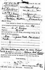 personal effects reduced