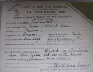 David Owen Evans reduced