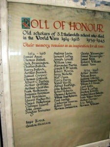 St Ethelwolds roll of honour 2