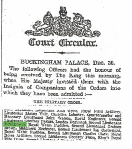 The Times 1st January 1917